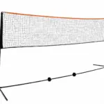 Stebri in mreža za badminton